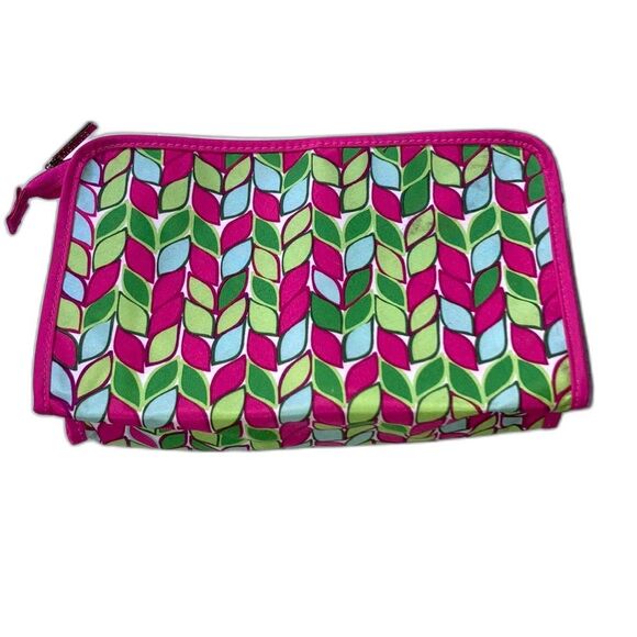 TRINA TURK Clinique Collab Cosmetic Makeup Zipper Travel Bag 10 x 7 x 2.75 in - Picture 3 of 12